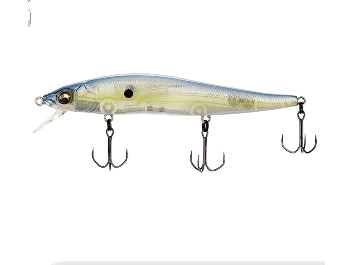 Megabass Vision 110 suspending jerkbait lure for bass fishing