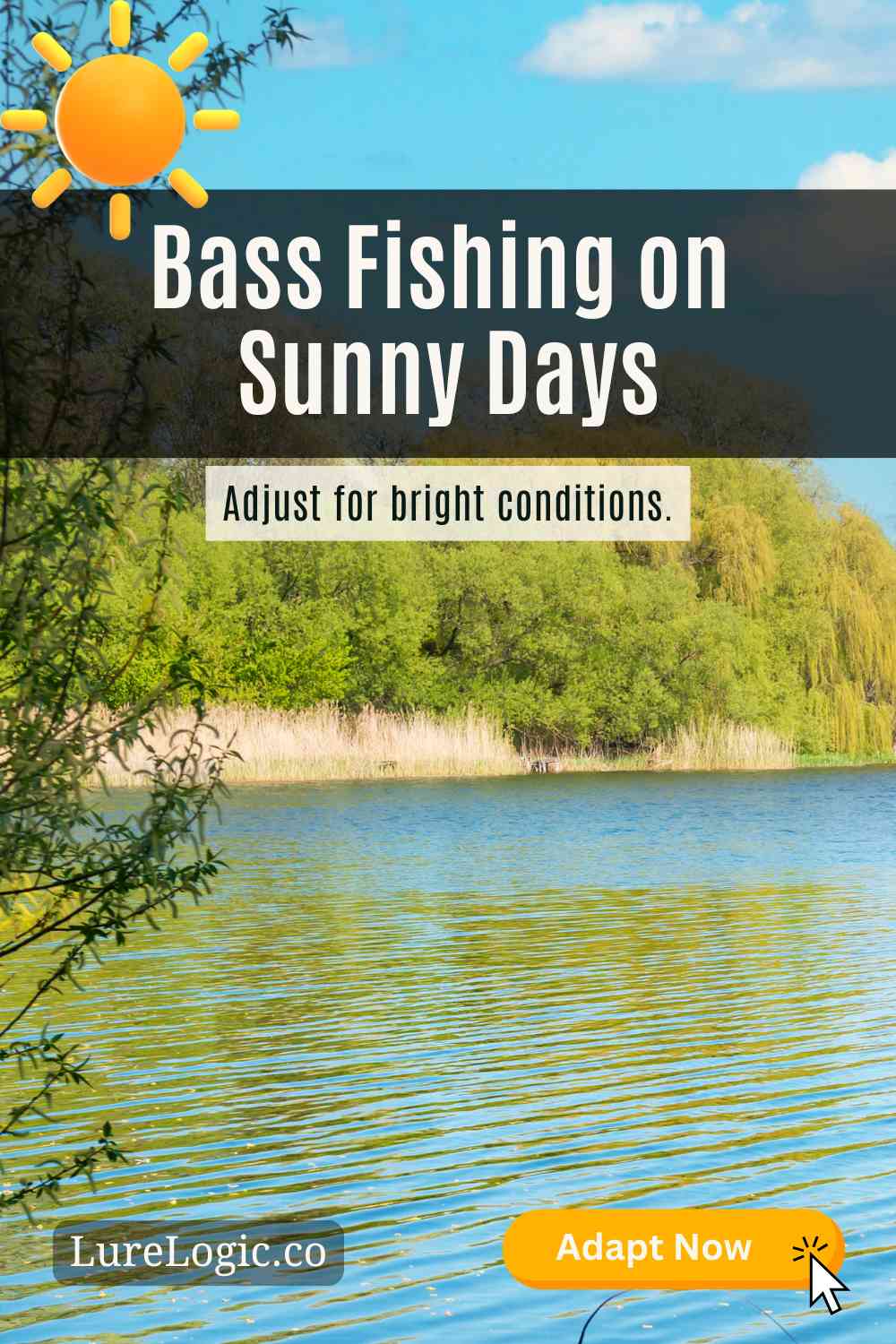 Bass fishing sunny days