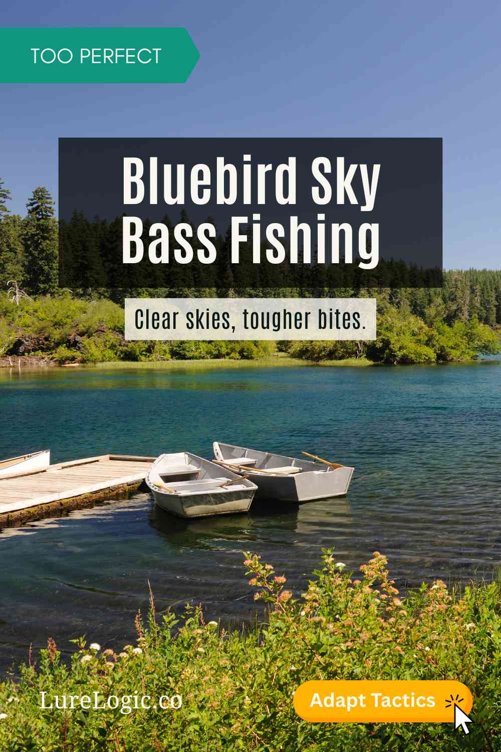 Bluebird sky bass fishing