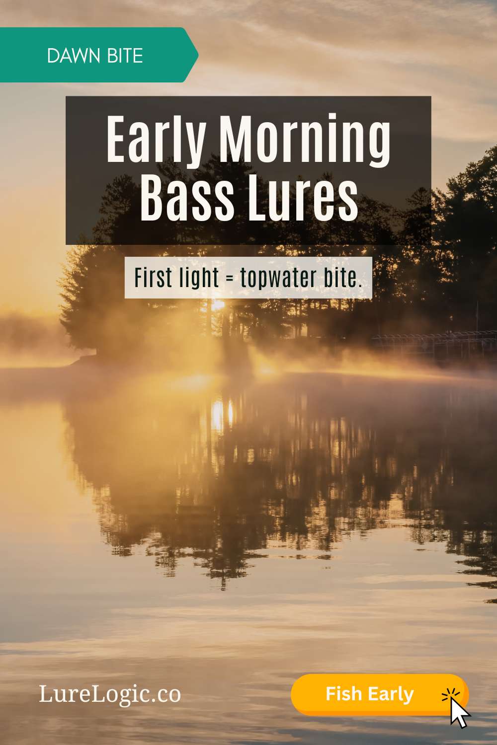 Early morning bass lures