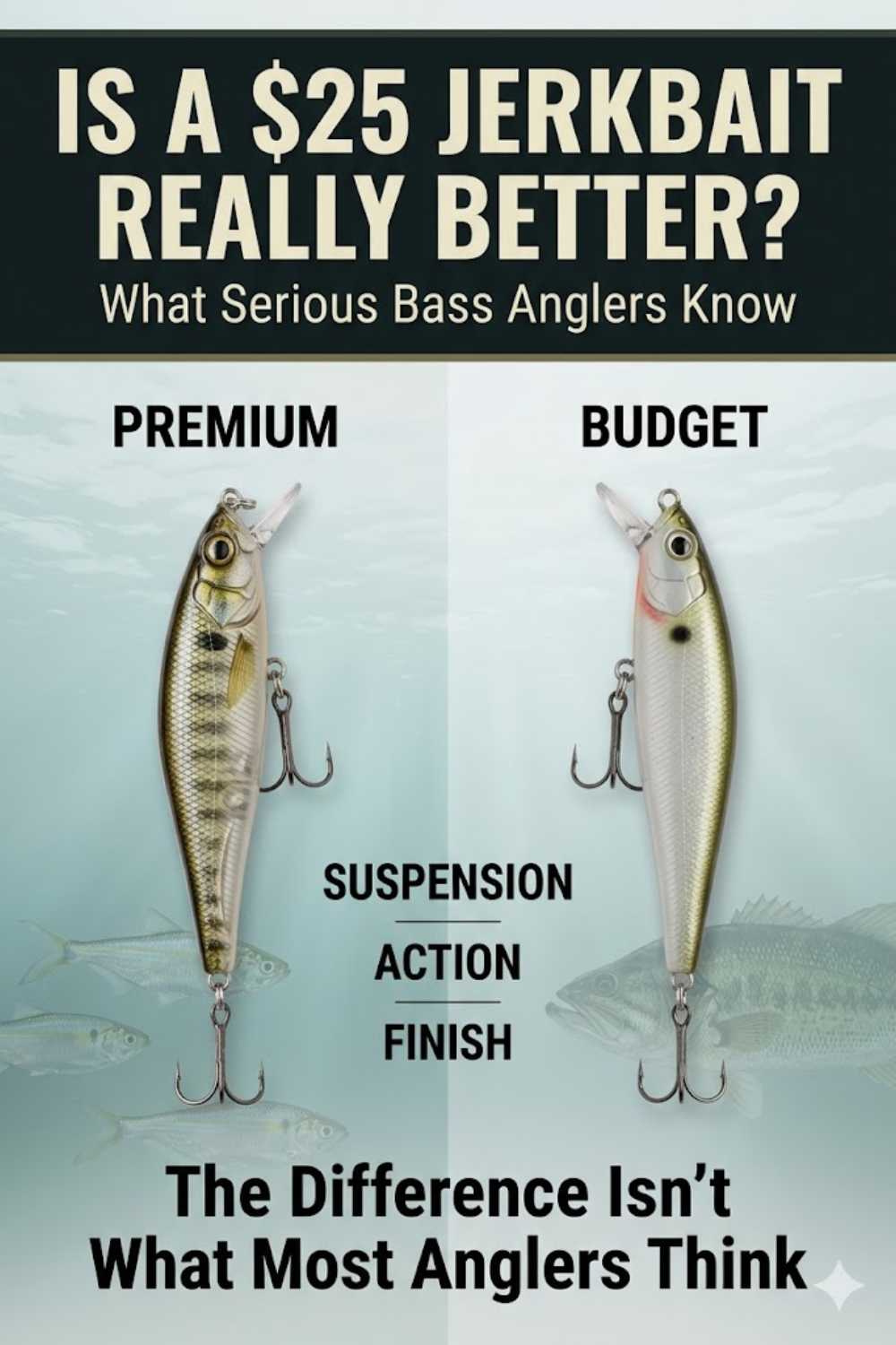 Comparison of top jerkbaits for bass fishing