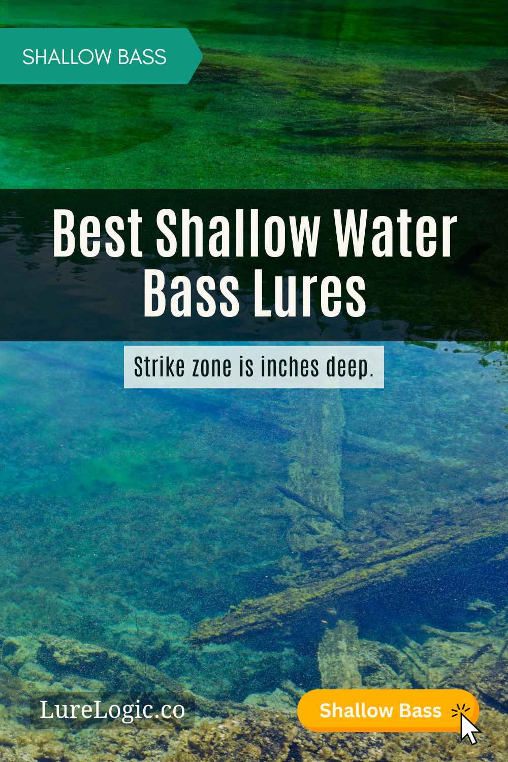Shallow water bass lures